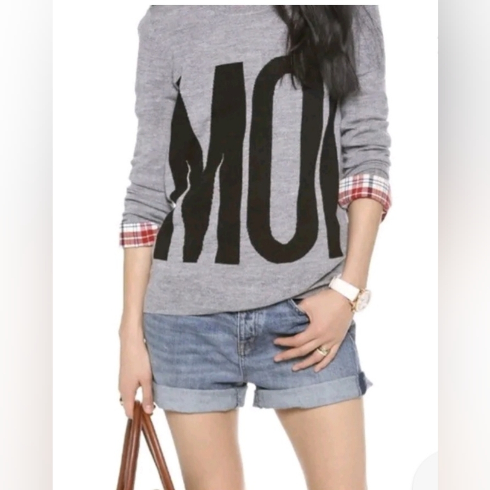 MADEWELL MERINO WOOL MOI gray sweater size S